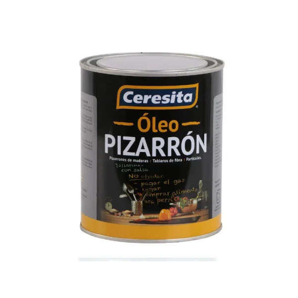 ÓLEO  PIZARRÓN NEGRO MATE 1/4 GALÓN CERESITA