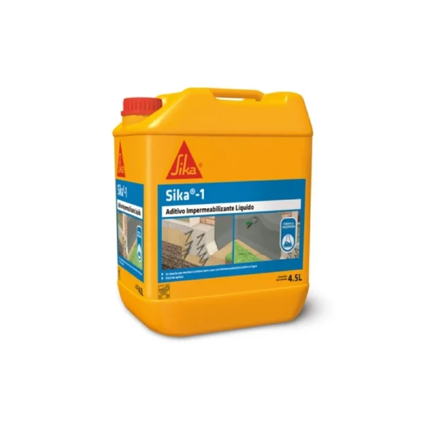 ADITIVO IMPERMEABILIZANTE SIKA 1 FRAGUADO NORMAL 4,5LT