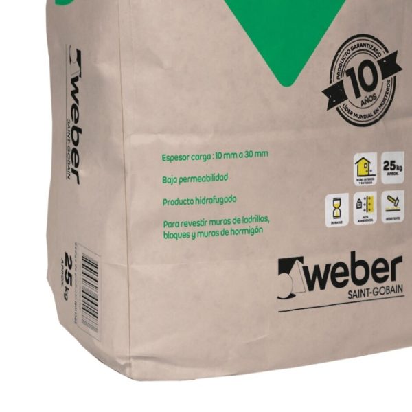 MORTERO ESTUCO EXTERIOR INTERIOR  TX SACO 25KG - Imagen 2